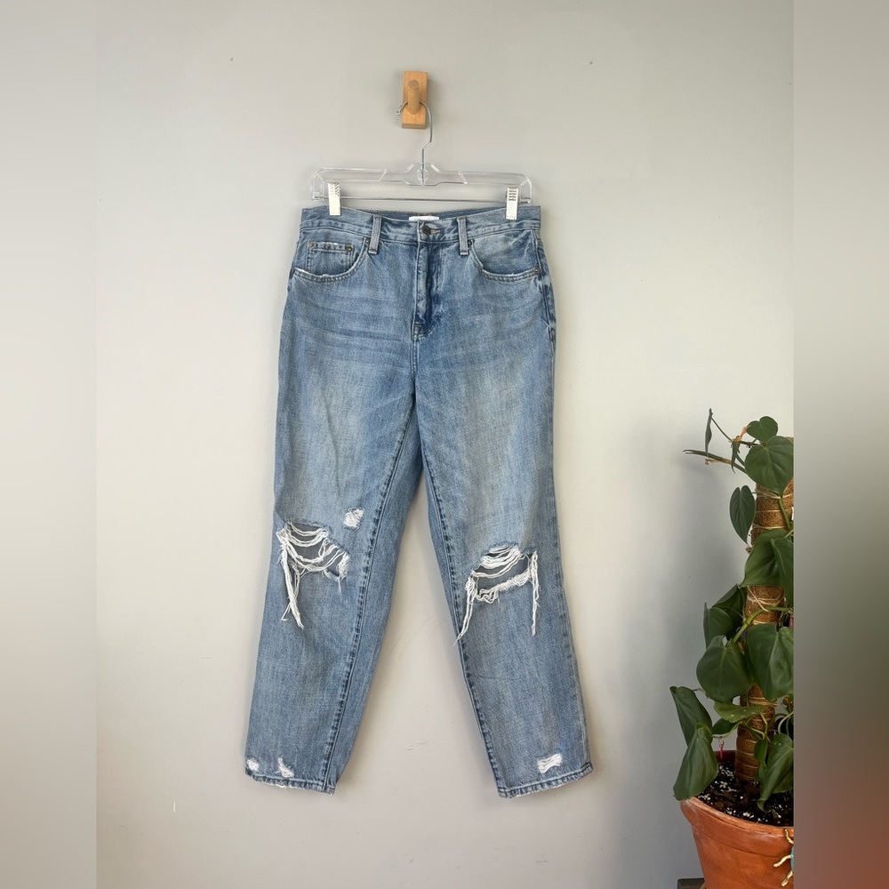 Pistola Distressed High Rise Relaxed Roller Jeans